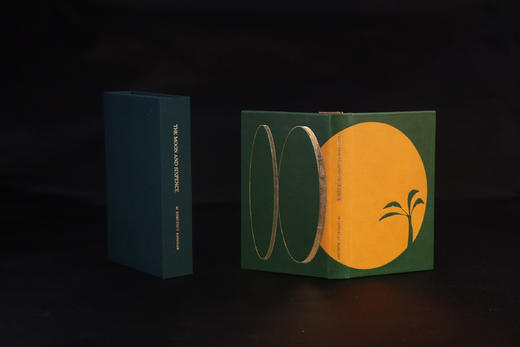 【高端定制款】进口植鞣山羊皮+23.5K金箔烫金《月亮与六便士》纯手工装帧款 商品图2