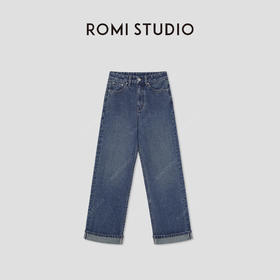ROMI STUDIO“重磅丹宁” 美国康龙牛仔棉高士线牛仔裤 RW24AX80971