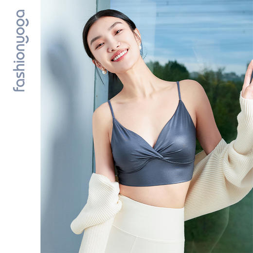 凡圣瑜伽性感V领捏褶BRA F15120 商品图4