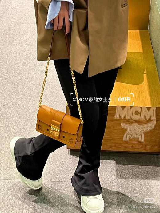 𝐌𝐂𝐌新款撞色mini达芙妮 链条斜挎包 商品图3