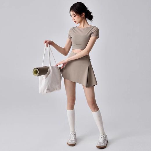 跃牌【禅语梵心】高腰提臀裸感瑜伽裤短裤屁帘跑步运动裤DK3099 商品图4