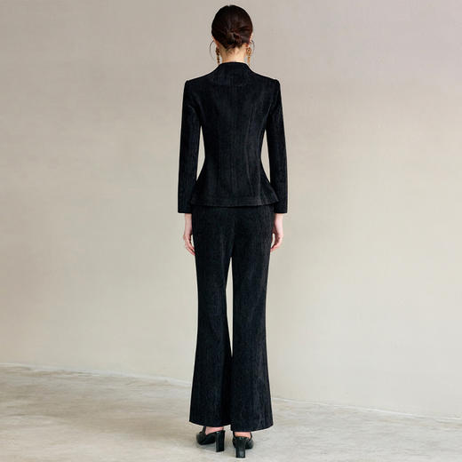 IWY/高级感西装套装女阔腿裤丝绒职业套装时尚干练显瘦总裁正装WCP072 商品图4