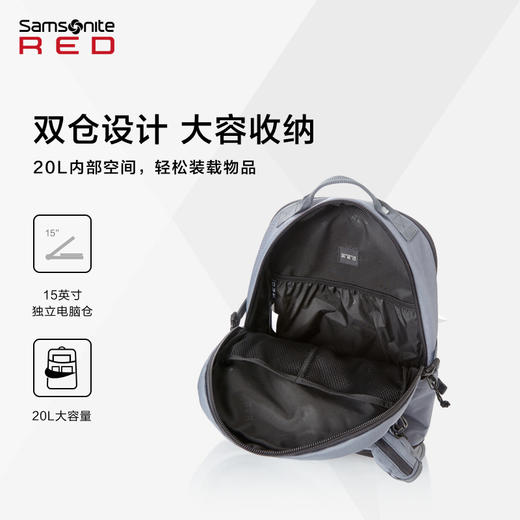 新秀丽CLYNEE系列休闲都市大容量双肩包UF9*001 商品图3