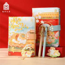 故宫文具宫猫知时节练习本创意手账本日记本复古国潮风笔记本子