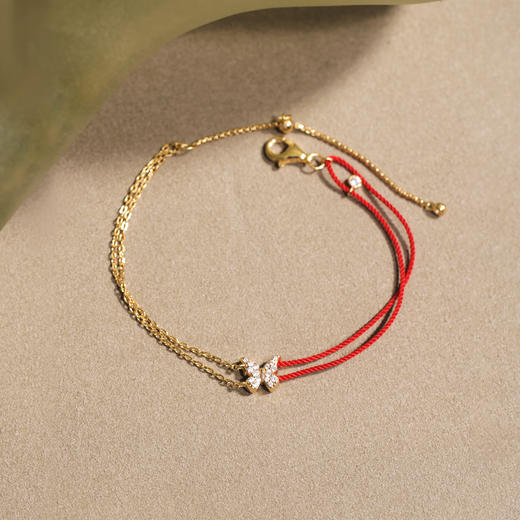 ARSIS银饰｜幸运符号系列 星悦蝴蝶小红绳 商品图6