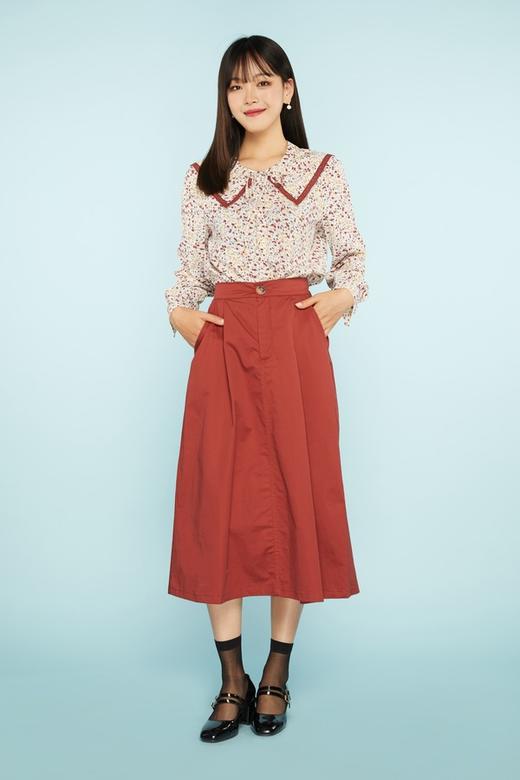 amadella 蕾丝花边装饰领碎花衬衣 11503 商品图4