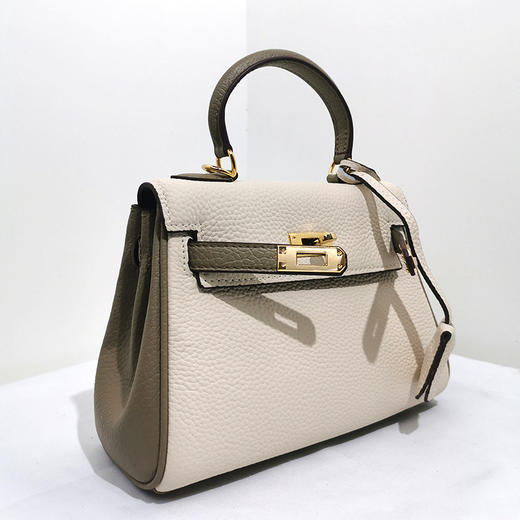 雀说新款潮mini女包真皮包手提荔枝纹牛皮二代凯丽包单肩斜挎小包AL8978 商品图2