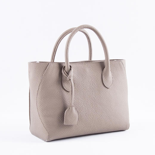 英伦优雅风，出口外贸手工包！2025小众通勤包跨境头层荔枝纹软牛皮手提斜挎包女款！ 商品图2