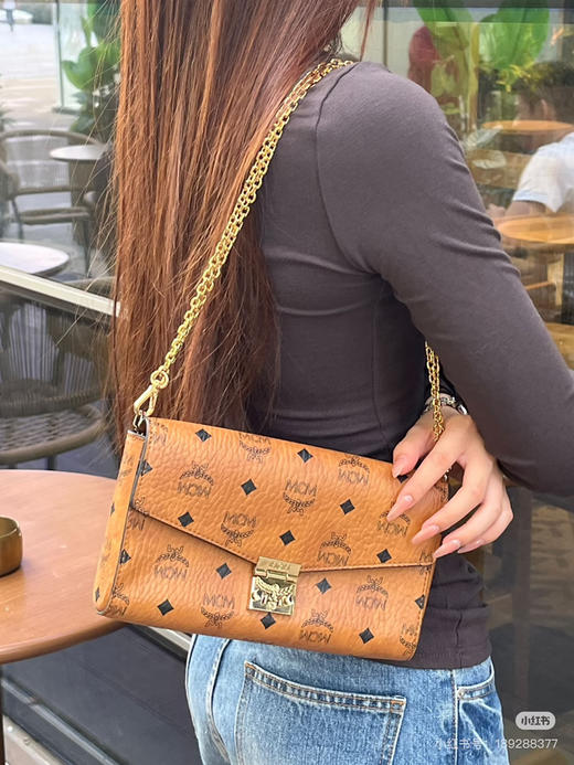 𝗠𝗖𝗠 新版中号信封包✉️纯链条 商品图3