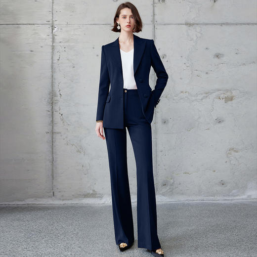 IWY/春季薄款职业装工作服女气质干练销售正装通勤西装套裤CP2217 商品图1