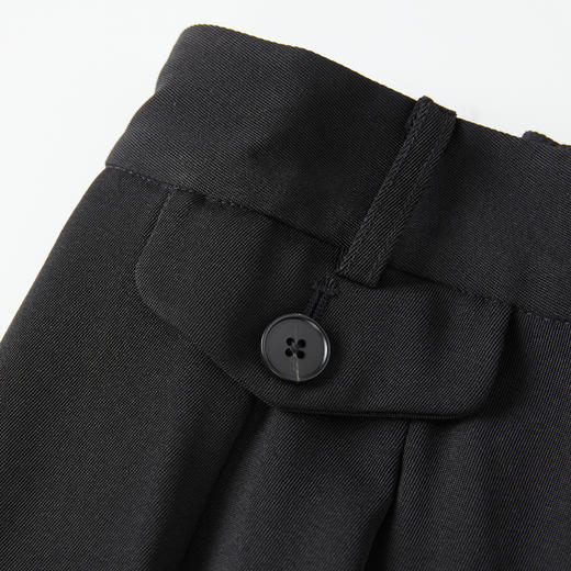 ROMI STUDIO 黑色时尚通勤直筒宽松舒适休闲阔腿裤 K3728 商品图3