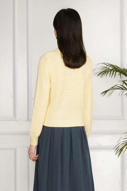 amadella 鹅黄色针织开衫毛衣 11533 商品图2