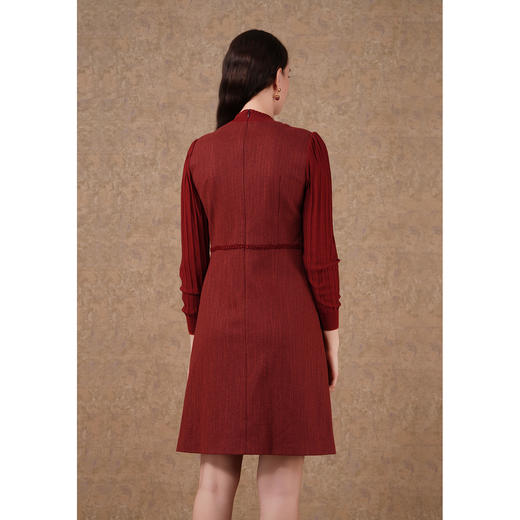 乔万尼连衣裙长袖修身小香风优雅时尚假两件连衣裙ET1E502 商品图4