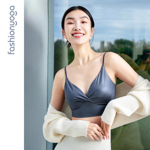 凡圣瑜伽性感V领捏褶BRA F15120 商品图5