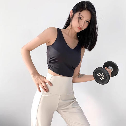 跃牌【禅语梵心】美背固定胸垫运动内衣女收腰裸感瑜伽服文胸WX5152 商品图0