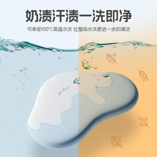 ³【匹鲁儿童成长云朵枕】可水洗硅胶 三窝科学释压蜂巢技术 枕芯98%透气开孔率 亲肤不闷汗 宝贝睡眠更安稳 1-16岁 XN03-CRMM-PL 商品图5