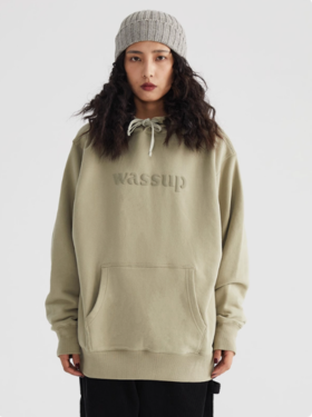 WassupHouse发泡logo连帽卫衣