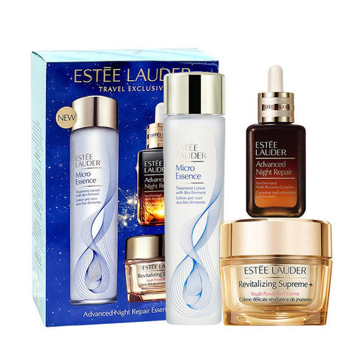 美国ESTĒE LAUDER 雅诗兰黛护肤套盒装 （特润小棕瓶精华50ml+多效智妍面霜（清爽）75ml +原生液200ml 护肤套盒 商品图0