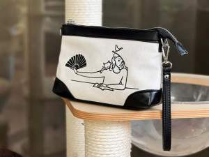 极简少女系列便携收纳手拿手挽小包 商品图0