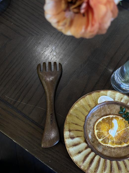 UKIHA五爪经络按摩梳头皮经络疏通刮痧拔筋天然檀木无漆 商品图2