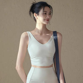 跃牌【禅语梵心】美背固定胸垫运动内衣女收腰裸感瑜伽服文胸WX5152