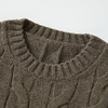 ROMI STUDIO“松弛复古”山羊绒绵羊毛混纺麻花套头毛衫 RWCSSY1932 商品缩略图3