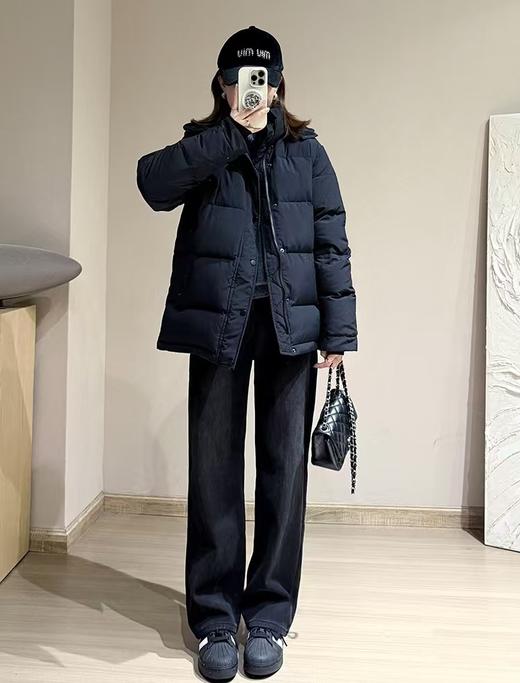 雅丹风高级色复古土耳其直筒薄绒春秋冬微直筒牛仔裤 商品图12