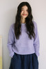 绽放旅行女875朵/山羊绒桑蚕丝混纺格子肌理感圆领套头毛针织衫 商品缩略图5