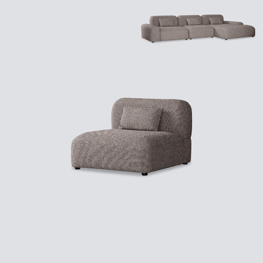 NS家居 ns furniture软包布艺组合沙发NSSF-5525-M1 商品图2