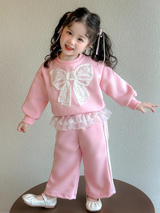 【YW】无忧购2025新款童装网红时髦小香风韩版春装两件套(截单后7天发货) 商品图0