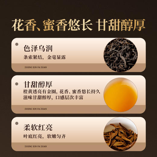 正山堂骏眉中国正心发展 管蜜红 骏眉红茶正宗特级茶叶罐装50g 商品图1