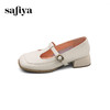 预售10天发|Safiya/索菲娅2025法式温柔风浅口方头百搭玛丽珍单鞋 SFD1111404 商品缩略图9