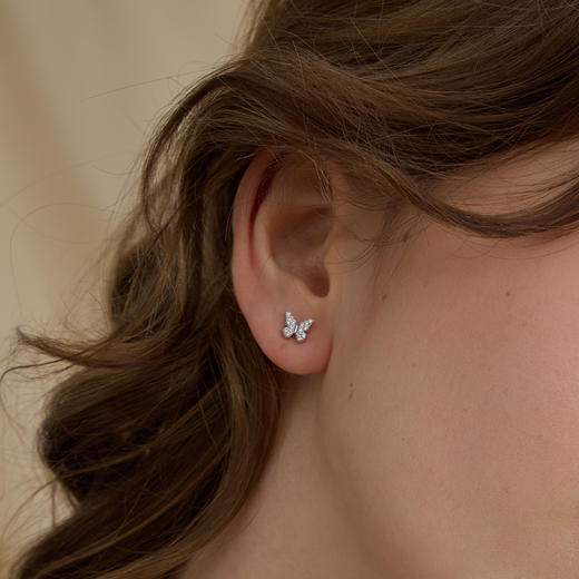 ARSIS银饰｜幸运符号系列 星悦蝴蝶耳钉 商品图7