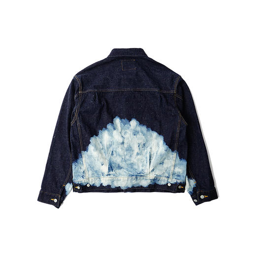 Markaware SHORT DENIM JACKET 有机棉丝绸混纺褪色加工牛仔夹克 商品图4