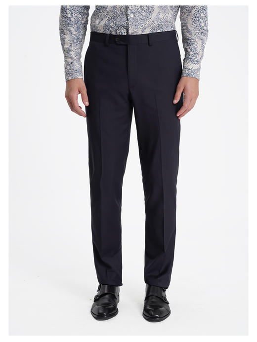 callisto高阶商务系列桑葚蓝进口绵羊毛西裤 商品图2