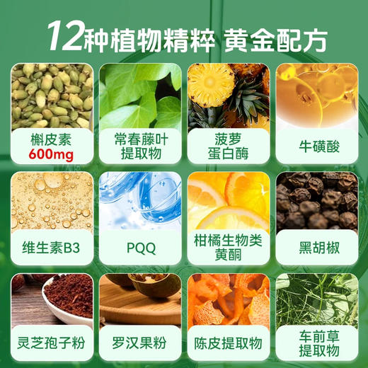 Bioburghof碧欧宝 槲皮素胶囊肺立清清肺护肺结节肺动力 德国进口 商品图3