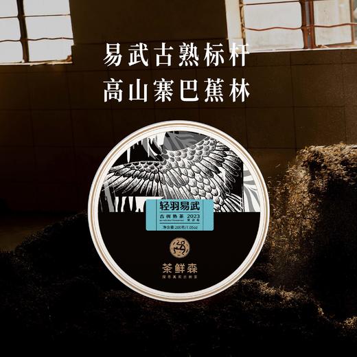 2023年 轻羽易武 古树熟茶  普洱茶 熟茶 200g/饼 商品图0