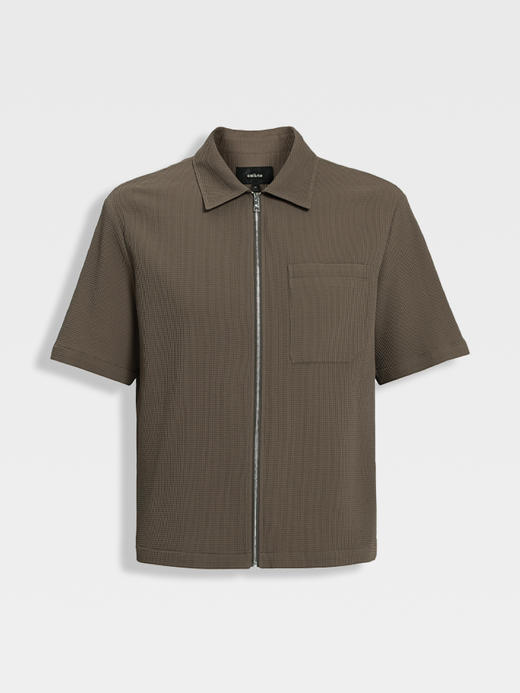 callisto启程系列绿调咖色外套 商品图0