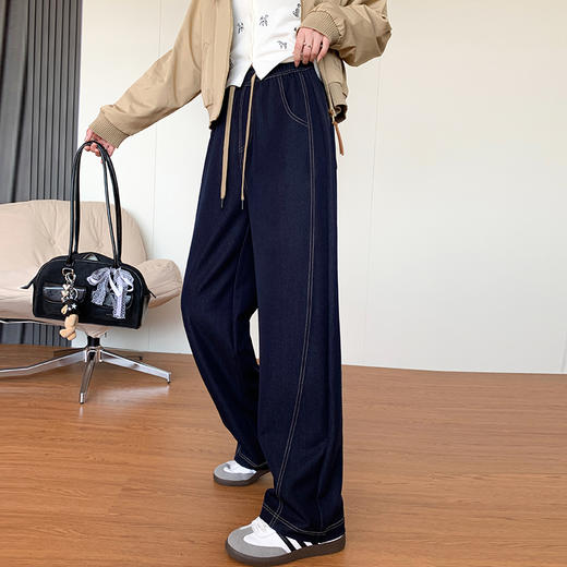 【高腰阔腿 宽松百搭】SIIJJEYY枝辑 春夏修容线香蕉牛仔裤 2507 商品图6