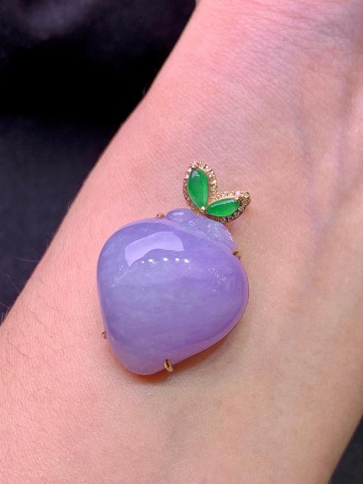 紫罗兰桃子吊坠 商品图2