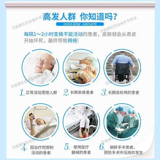 原沢日本褥疮贴敷料医用护肤防磨运动皮肤磨损肌肤老人病人护理贴 商品图1