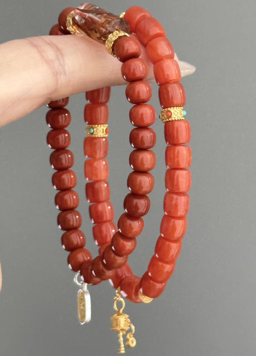 【中国红·静女】静女其姝 美人之贻 晶体干净 发晶成簇 能量强 商品图4