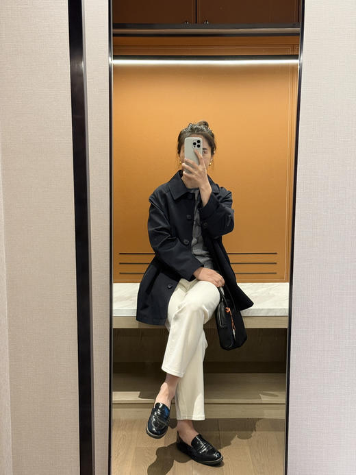 实力显瘦-显腿直高腰小直筒法棍裤牛仔裤【包邮+三天无理由退换】 商品图8