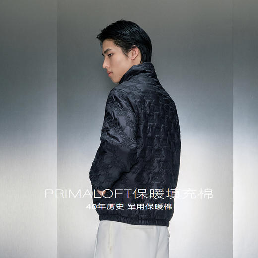 GXG男装 黑色零压翻立棉夹克 冬季热卖GEX12128154 商品图2