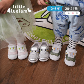 TY 【婴童赤足学步鞋】小蓝羊童鞋2025春季新款婴儿防滑软底透气网鞋宝宝儿童学步鞋-小卫士