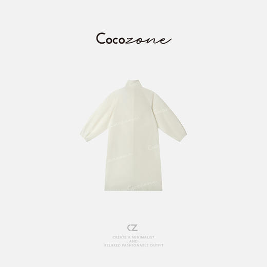 COCO ZONE 2025新款纯色立领单排扣长款外套CD1A0242 商品图1