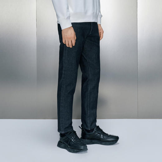 GXG男装  黑色直筒牛仔长裤 冬季热卖牛仔裤GEX10527614 商品图2