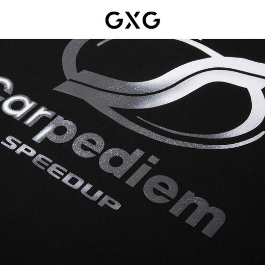 GXG男装 黑色圆领卫衣牙刷绣宽松秋季热卖时尚卫衣GEX13112503 商品图3