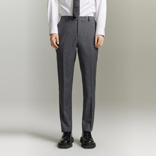 GXG男装 交错隐格提花小脚西裤 冬季热卖休闲裤西裤GEX11415994 商品图2