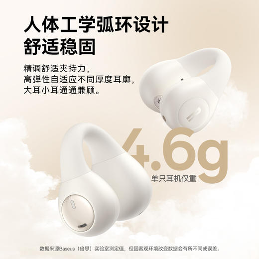 倍思 Bass系列 1i Ring 开放式真无线耳机（耳夹） 商品图1